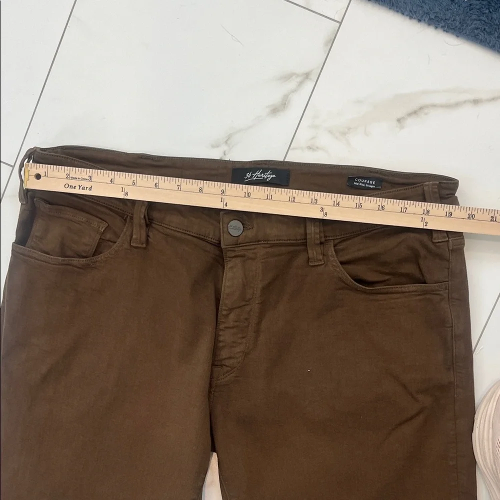 Heritage Men's Dark Brown Slim Jeans